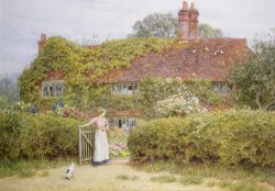 Helen Allingham Surrey Cottage