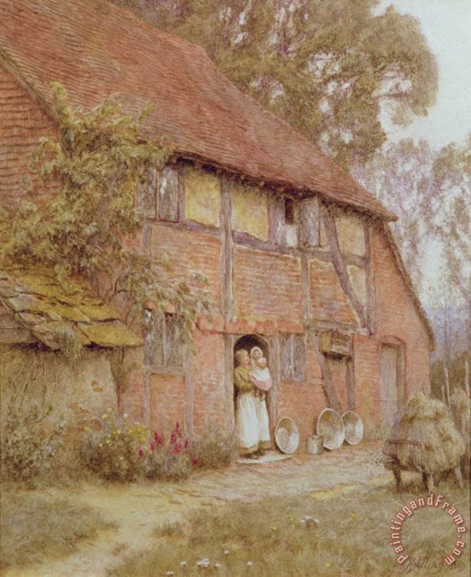 Helen Allingham The Cottage with Beehives Art Painting