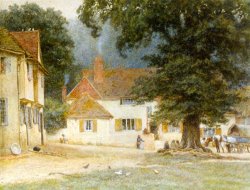 Helen Mary Elizabeth Allingham, R.w.s White Horse Inn, Shere, Surrey