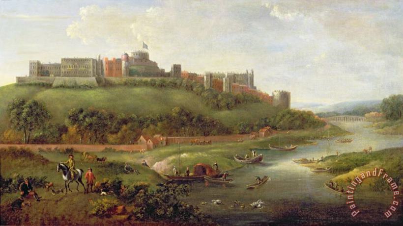 Windsor Castle painting - Hendrick Danckerts Windsor Castle Art Print