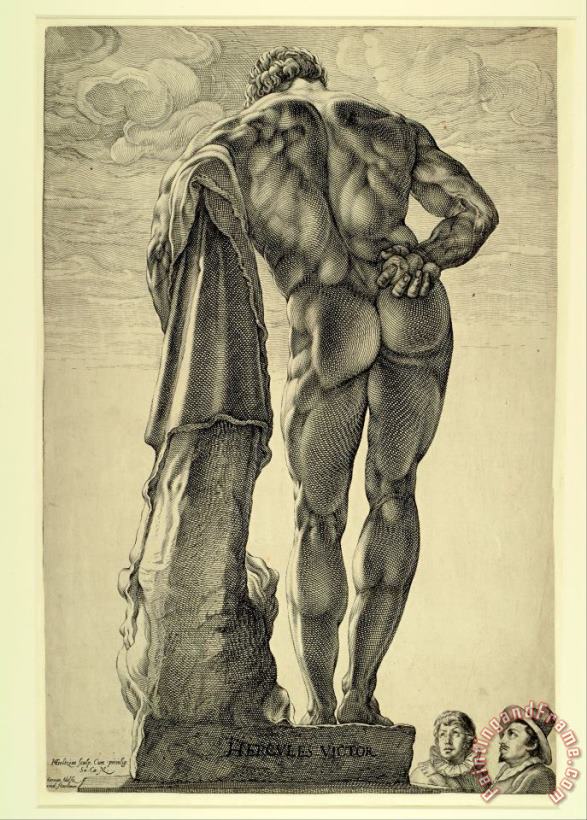 Farnese Hercules painting - Hendrick Goltzius Farnese Hercules Art Print