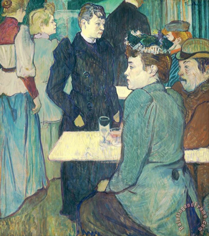 A Corner Of The Moulin De La Galette painting - Henri de Toulouse-Lautrec A Corner Of The Moulin De La Galette Art Print
