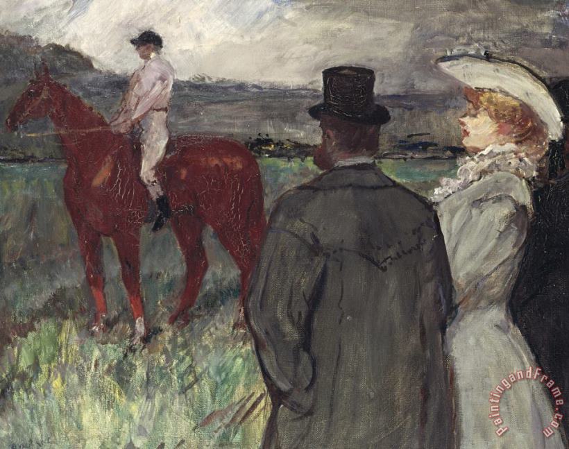 Henri de Toulouse-Lautrec At The Racecourse Art Painting