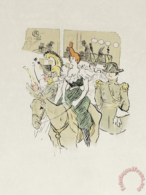 Henri de Toulouse-Lautrec Carnival at The Moulin Rouge, Cha U Kao's Entrance Art Print