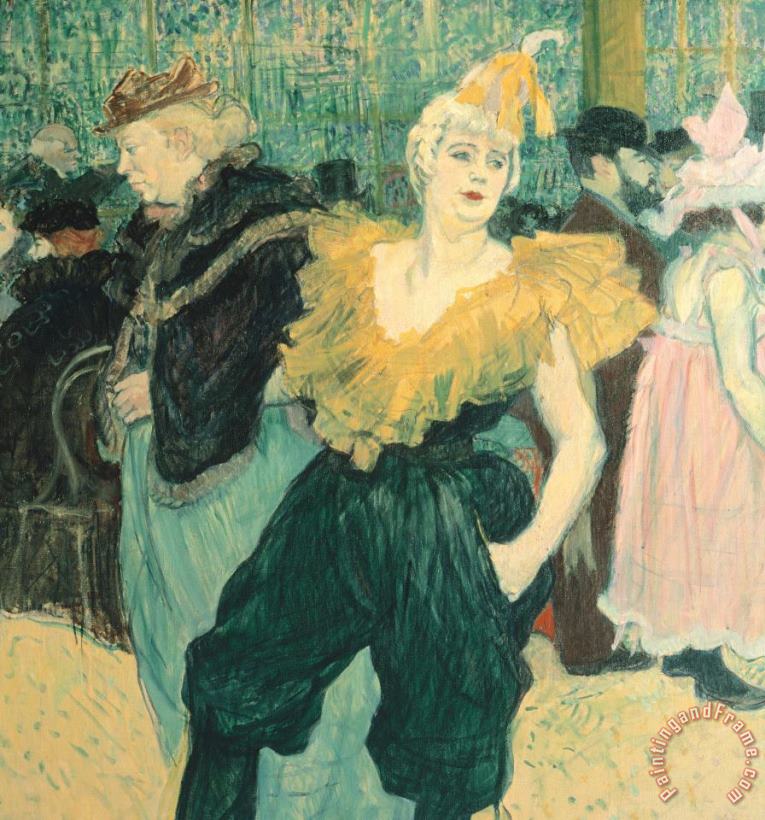 Clowness Cha-u-kao At Moulin Rouge painting - Henri de Toulouse-Lautrec Clowness Cha-u-kao At Moulin Rouge Art Print