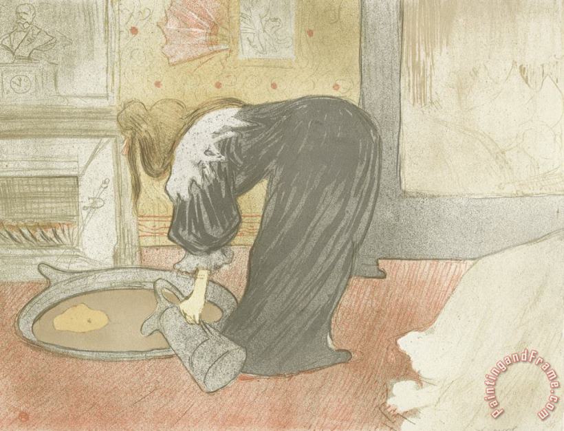 Henri de Toulouse-Lautrec Elles Woman at The Tub Art Print