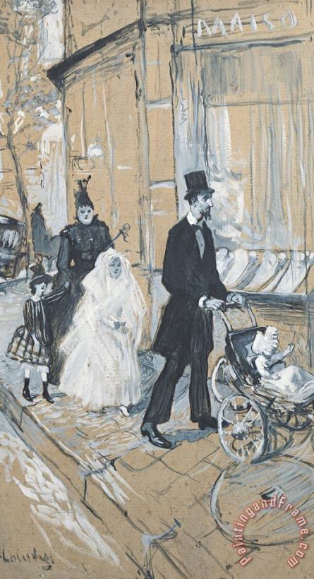 Henri de Toulouse-Lautrec First Communion Day Art Print