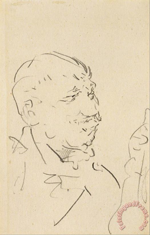 Head of a Man painting - Henri de Toulouse-Lautrec Head of a Man Art Print