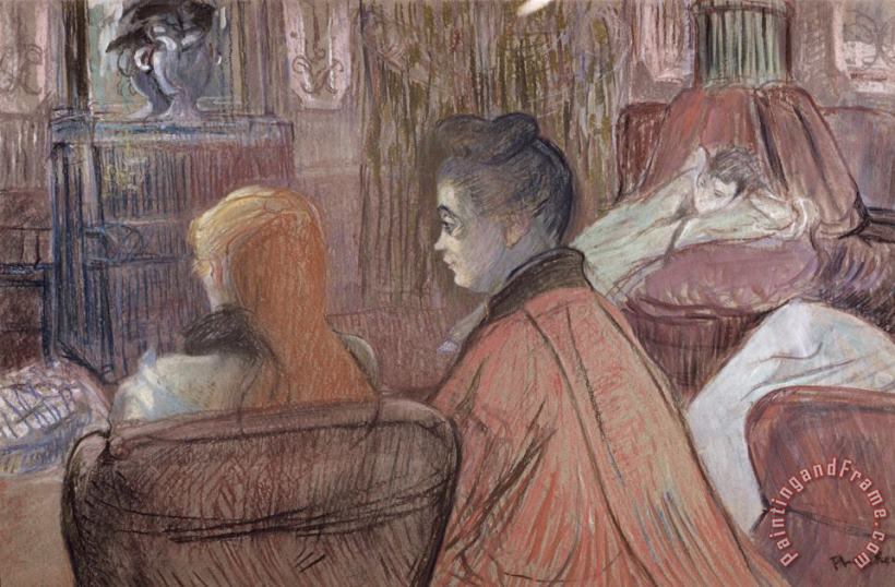 In The Salon painting - Henri de Toulouse-Lautrec In The Salon Art Print
