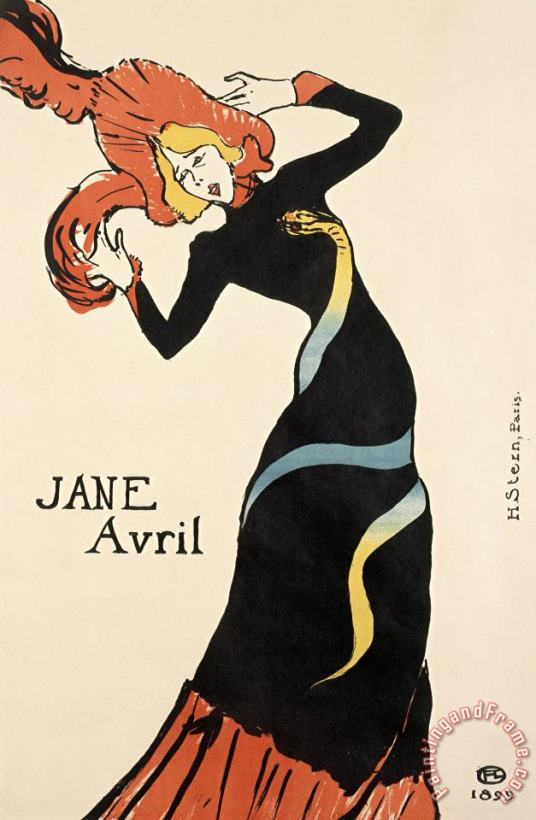 Henri de Toulouse-Lautrec Jane Avril Art Painting