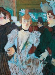 Henri de Toulouse-Lautrec La Goulue Arriving At Moulin Rouge With Two Women