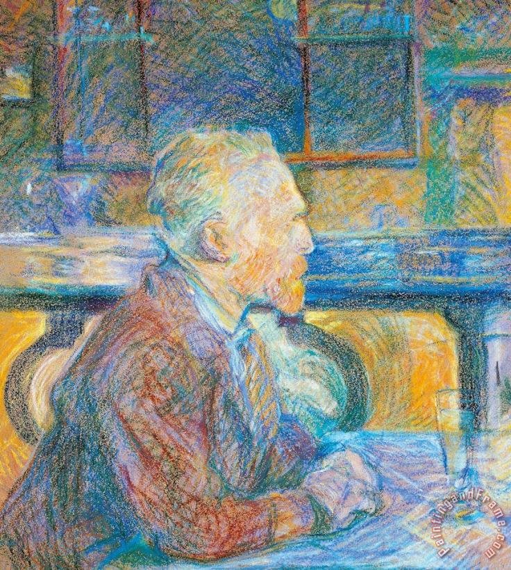 Henri de Toulouse-Lautrec Portrait Of Vincent Van Gogh Art Painting