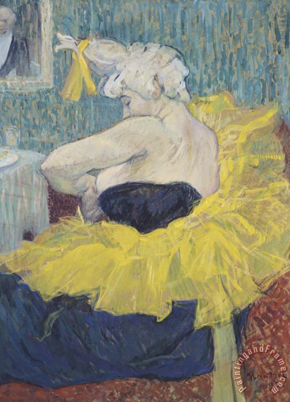 The Clowness Cha U Kao in a Tutu painting - Henri de Toulouse-Lautrec The Clowness Cha U Kao in a Tutu Art Print