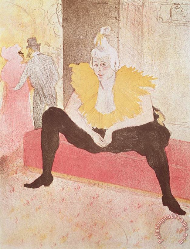 Henri de Toulouse-Lautrec The Clowness Cha U Kao Seated Art Painting