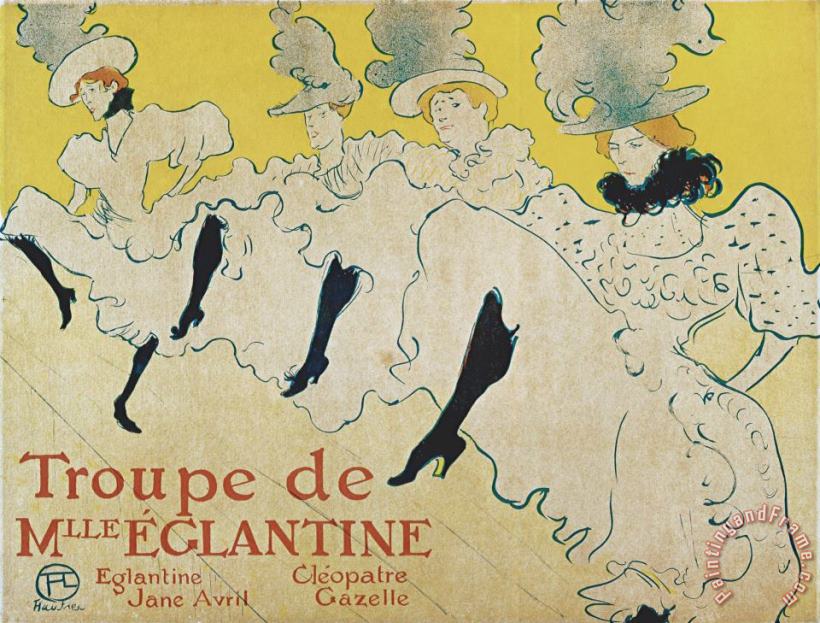 Henri de Toulouse-Lautrec The Troupe of Mademoiselle Eglantine Art Painting