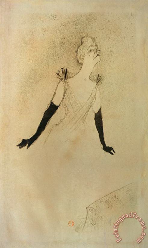 Henri de Toulouse-Lautrec Yvette Guilbert Art Painting