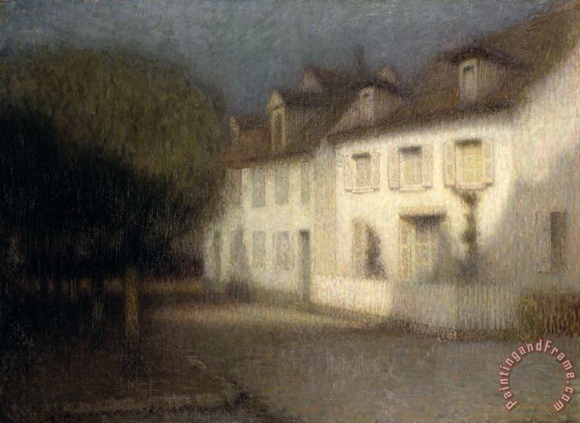 The House painting - Henri Eugene Augstin Le Sidaner The House Art Print
