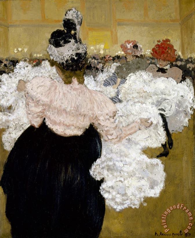 At The Moulin Rouge painting - Henri Evenepoel At The Moulin Rouge Art Print