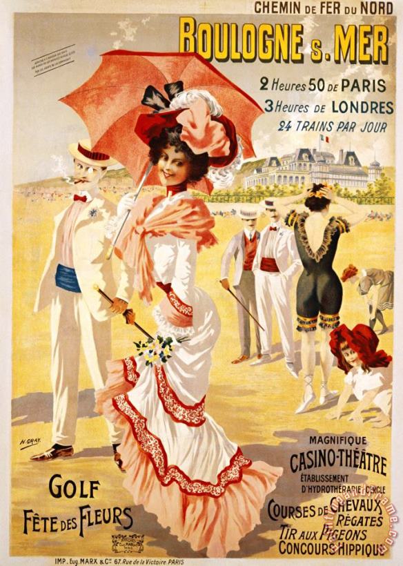Henri Gray Boulogne S. Mer Poster Art Painting