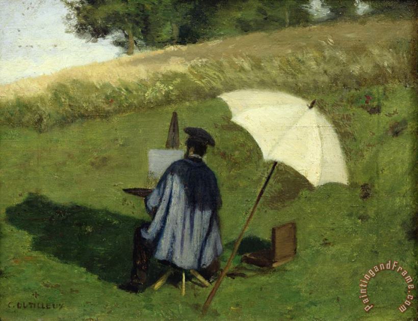Henri Joseph Constant Dutilleux Desire Dubois Painting in the Open Air Art Print