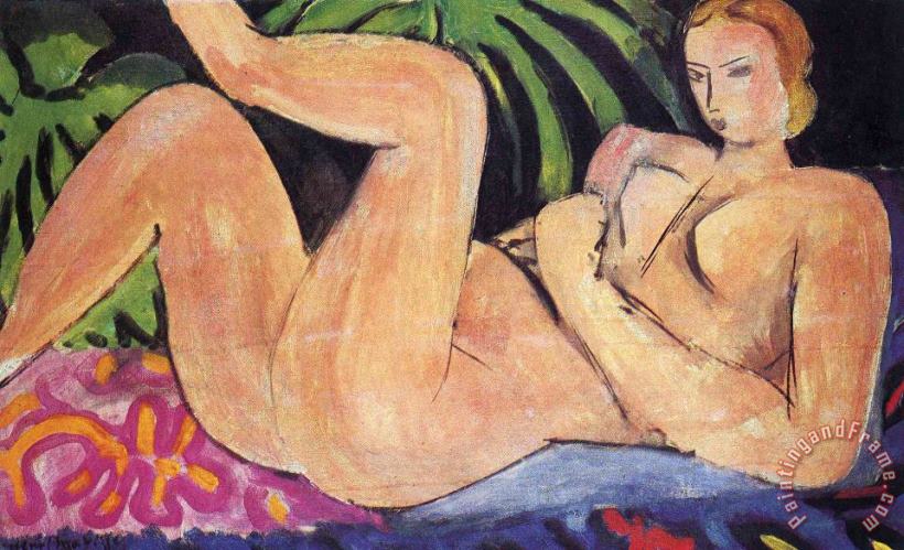A Nude with Her Heel on Her Knee 1936 painting - Henri Matisse A Nude with Her Heel on Her Knee 1936 Art Print