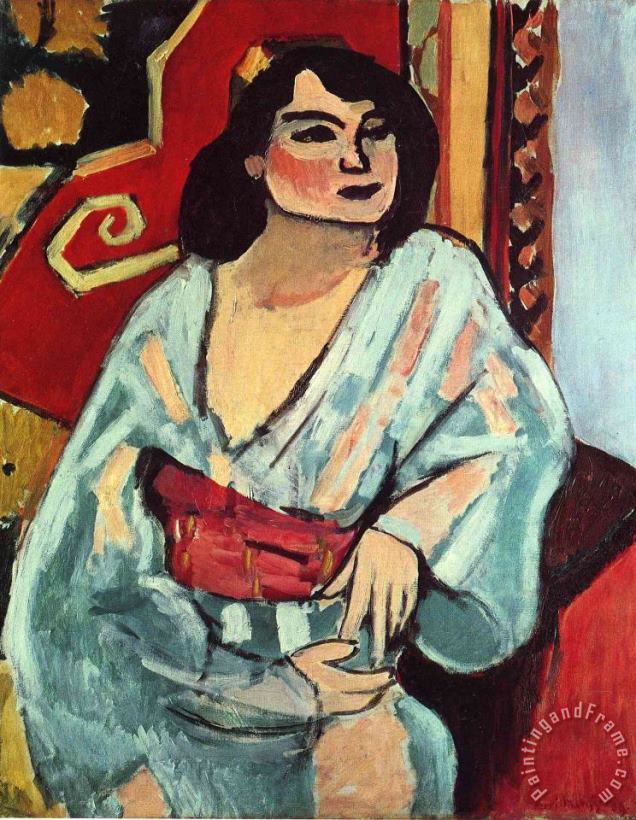 Algerian Woman 1909 painting - Henri Matisse Algerian Woman 1909 Art Print