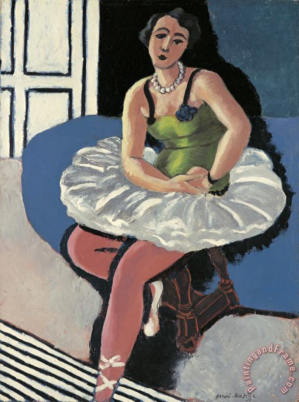 Henri Matisse Ballet Dancer Seated on a Stool Art Painting