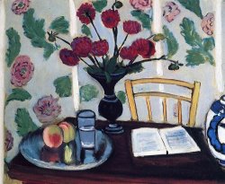 Henri Matisse Bouquet of Dahlias And White Book 1923