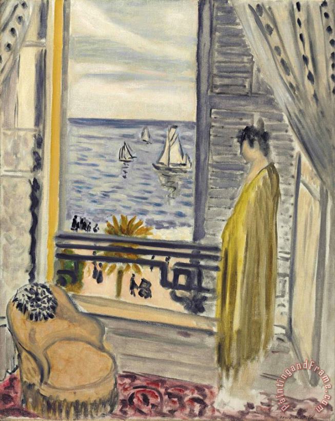 Henri Matisse Femme Aupres De La Fenetre Art Painting