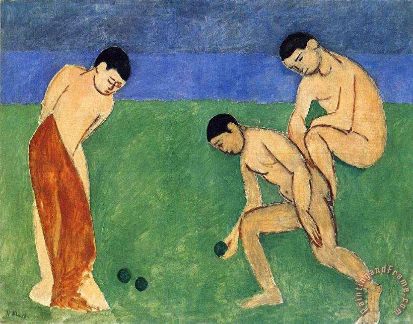 Game of Bowls 1908 painting - Henri Matisse Game of Bowls 1908 Art Print