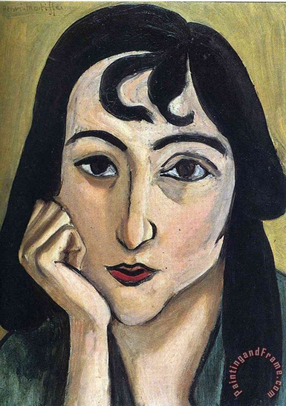 Henri Matisse Head of Lorette with Curls 1917 Art Painting
