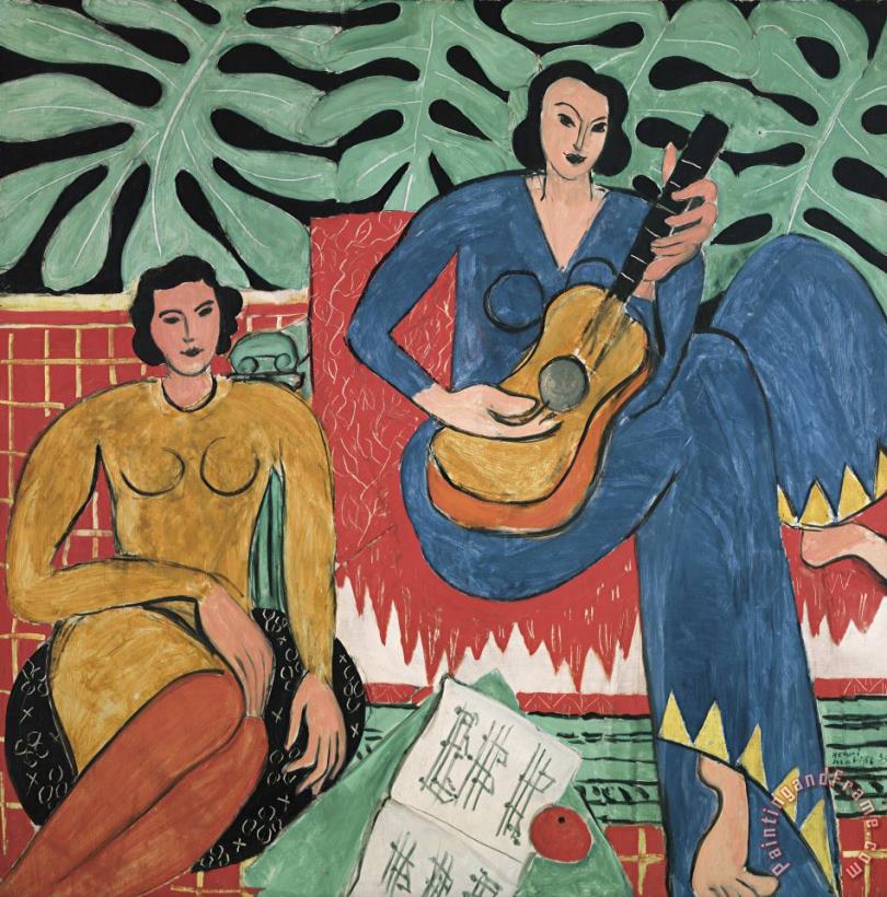 La Musique painting - Henri Matisse La Musique Art Print