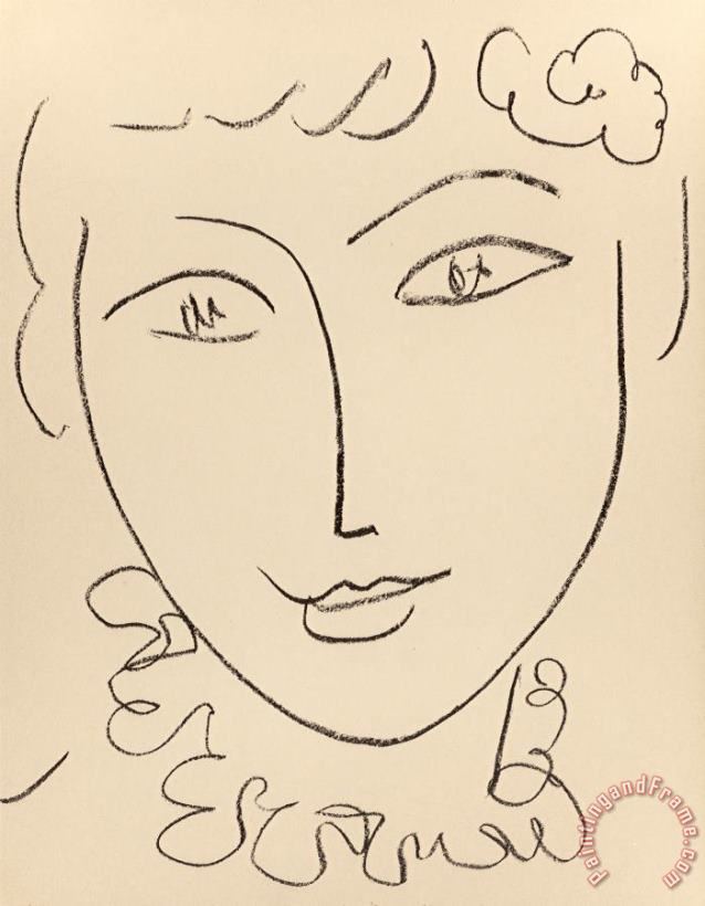 Henri Matisse Madame Pompadour, 1954 Art Print