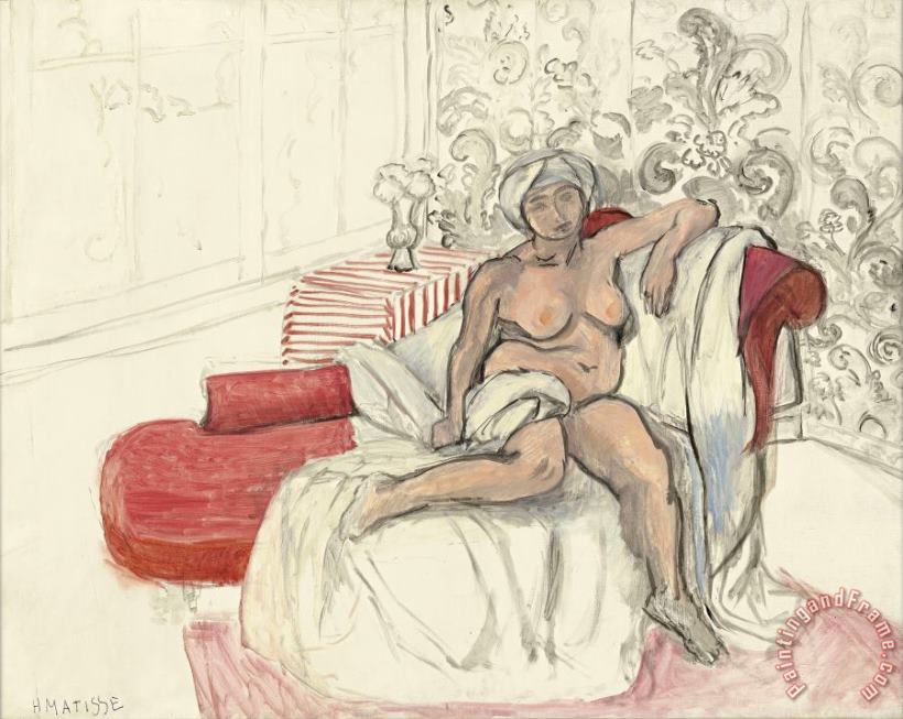 Henri Matisse Nu Sur La Chaise Longue Art Print