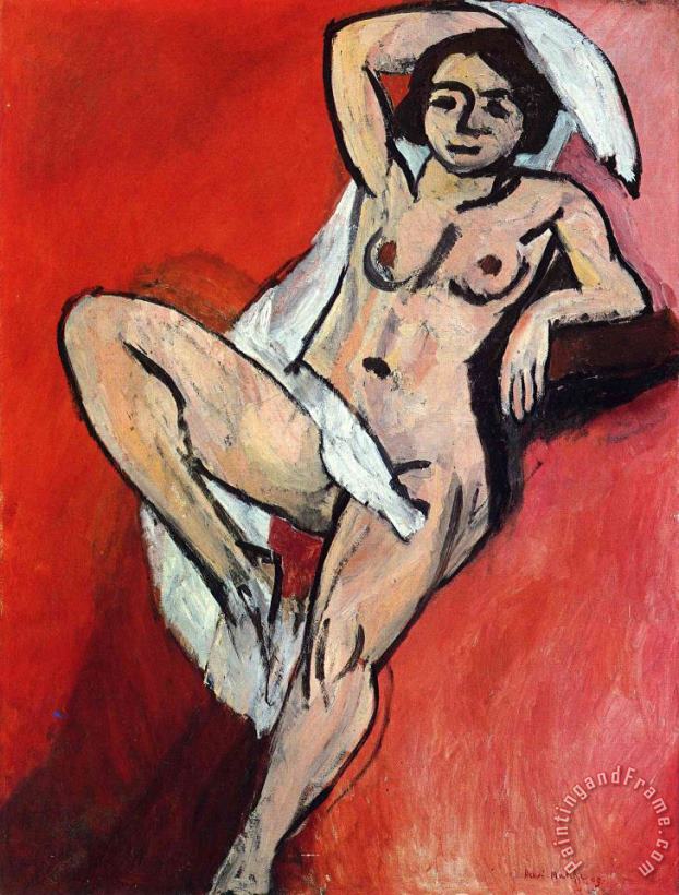 Henri Matisse Nude with Scarf Art Painting