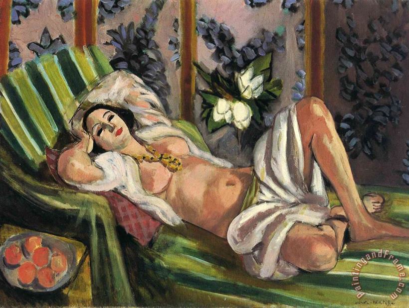 Odalisque 1926 painting - Henri Matisse Odalisque 1926 Art Print