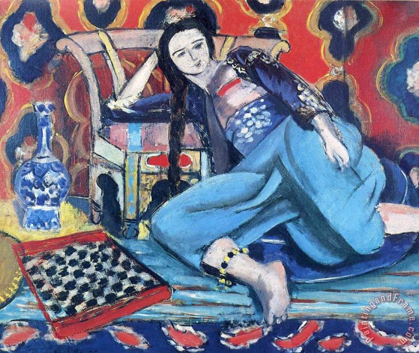 Henri Matisse Odalisque with a Turkish Chair 1928 Art Painting