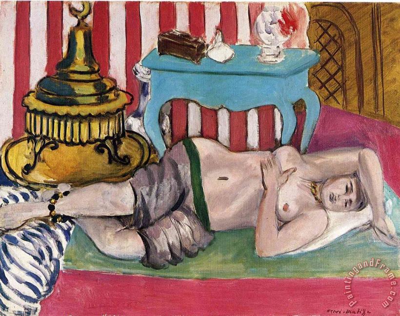 Henri Matisse Odalisque with Green Scarf Art Painting