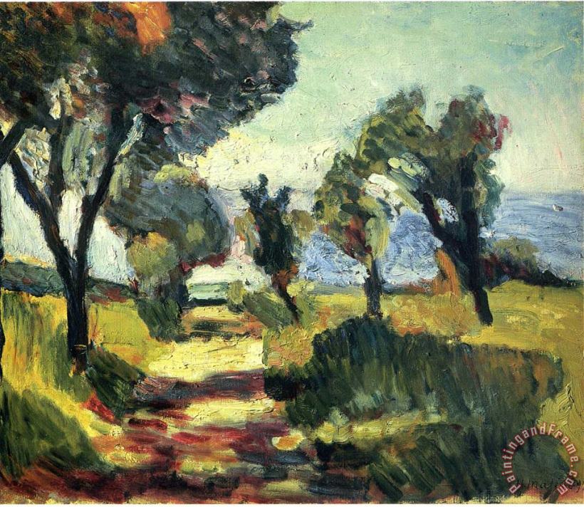 Olive Trees 1898 painting - Henri Matisse Olive Trees 1898 Art Print