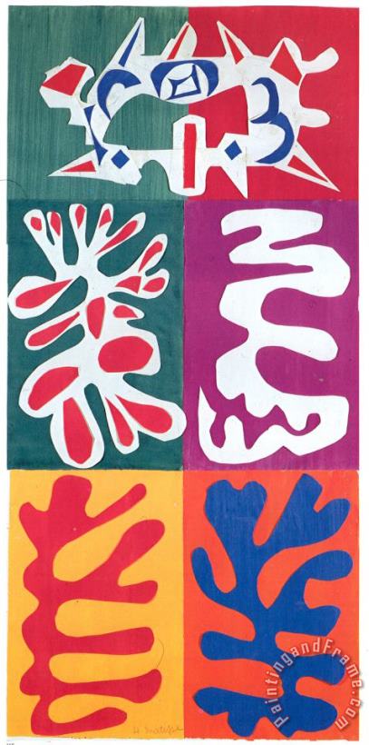 Henri Matisse Panel with Mask 1947 Art Painting