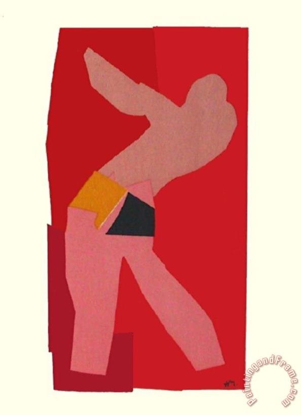 Henri Matisse Papiers Decoupes Le Golfeur Art Print