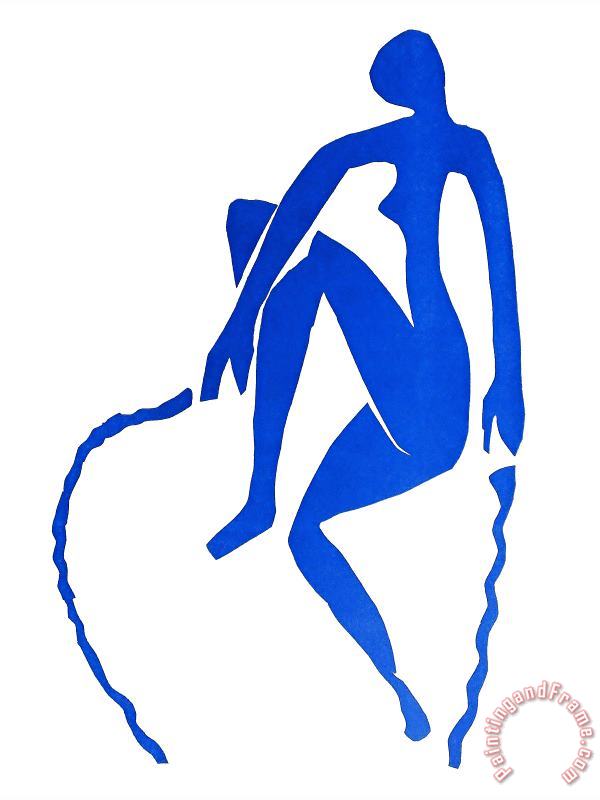 Henri Matisse Papiers Decoupes Nu Bleu Sauteuse De Corde Art Print