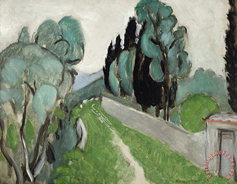 Henri Matisse Paysage Avec Cypres Et Oliviers Aux Environs De Nice Art Painting