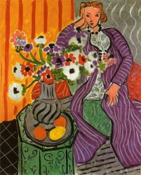 Henri Matisse Purple Robe And Anemones 1937