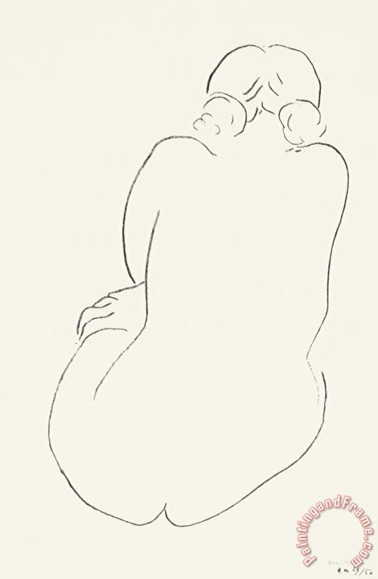 Henri Matisse Seated Nude, Viewed From Behind (nu Assis, Vu De Dos) Art Print