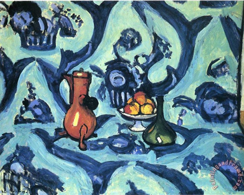 Henri Matisse Still Life with Blue Tablecloth 1906 Art Print