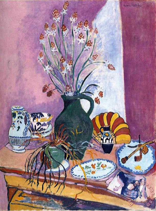 Still Life with Flowers painting - Henri Matisse Still Life with Flowers Art Print