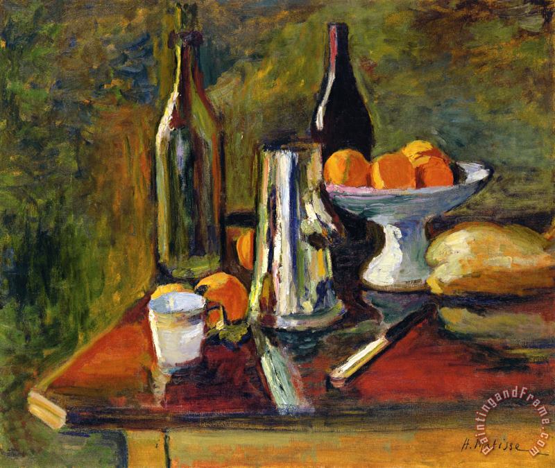 Still Life with Oranges 1898 painting - Henri Matisse Still Life with Oranges 1898 Art Print
