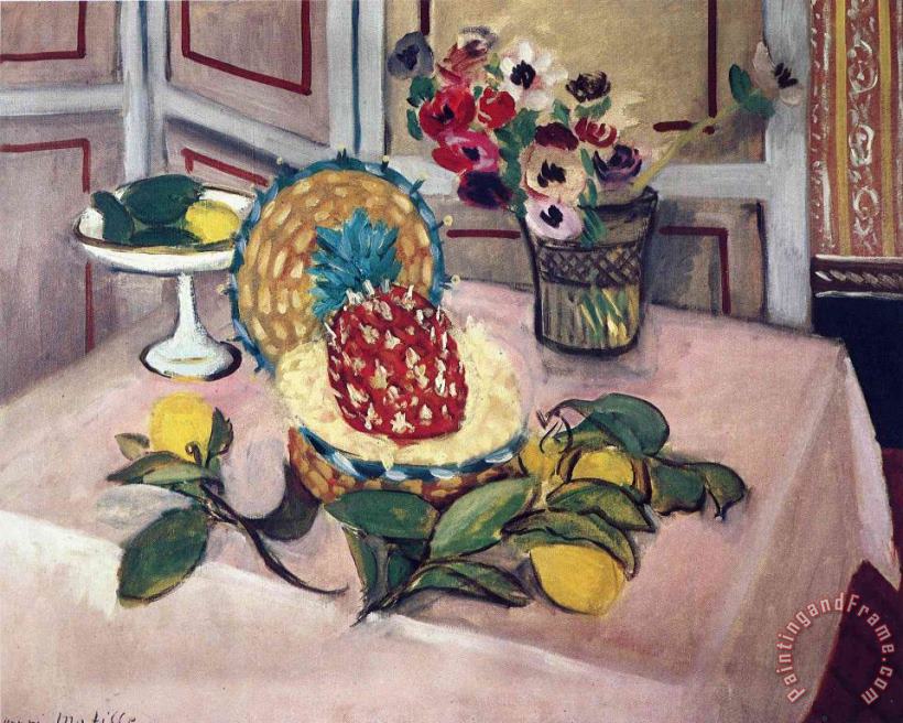 Henri Matisse Still Life with Pineapples 1 Art Print