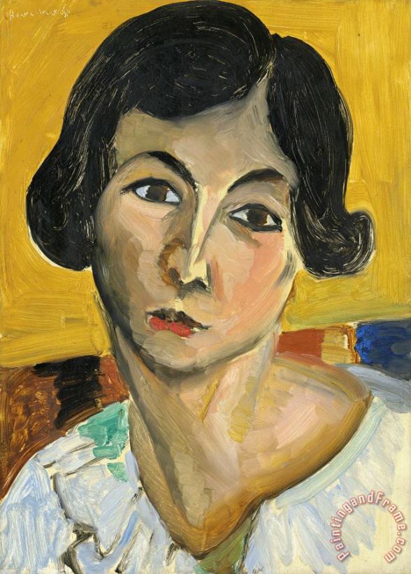 Henri Matisse Tete De Femme Penchee (lorette), 1916 1917 Art Painting